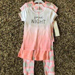 4 piece pajama set 4t NWT